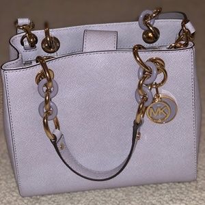 Michael Kors Small Cynthia Satchel Lilac NWT